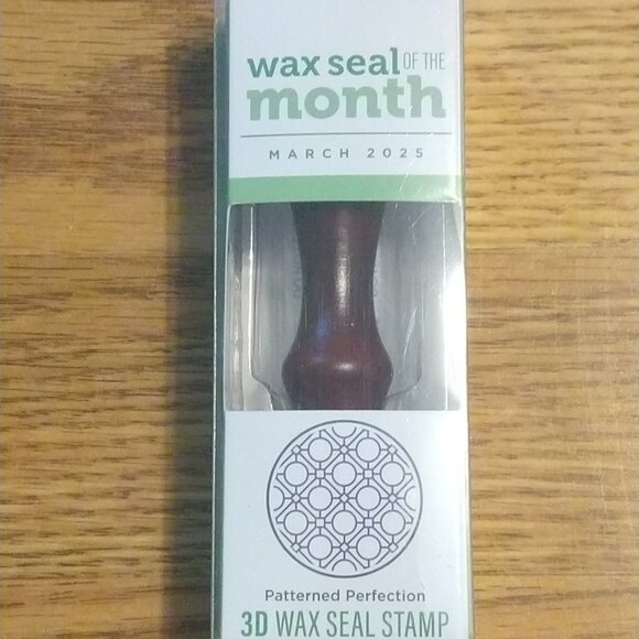 Spellbinders Wax Seal Stamp & a bag of wax - Patterned Perfection - Picture 1 of 4